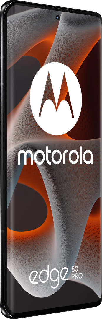 Motorola Edge 50 Pro 512GB Zwart 5G + Just in Case Tempered Glass Screenprotector voorkant