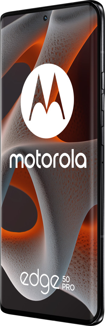 Motorola Edge 50 Pro 512GB Zwart 5G + Just in Case Tempered Glass Screenprotector voorkant