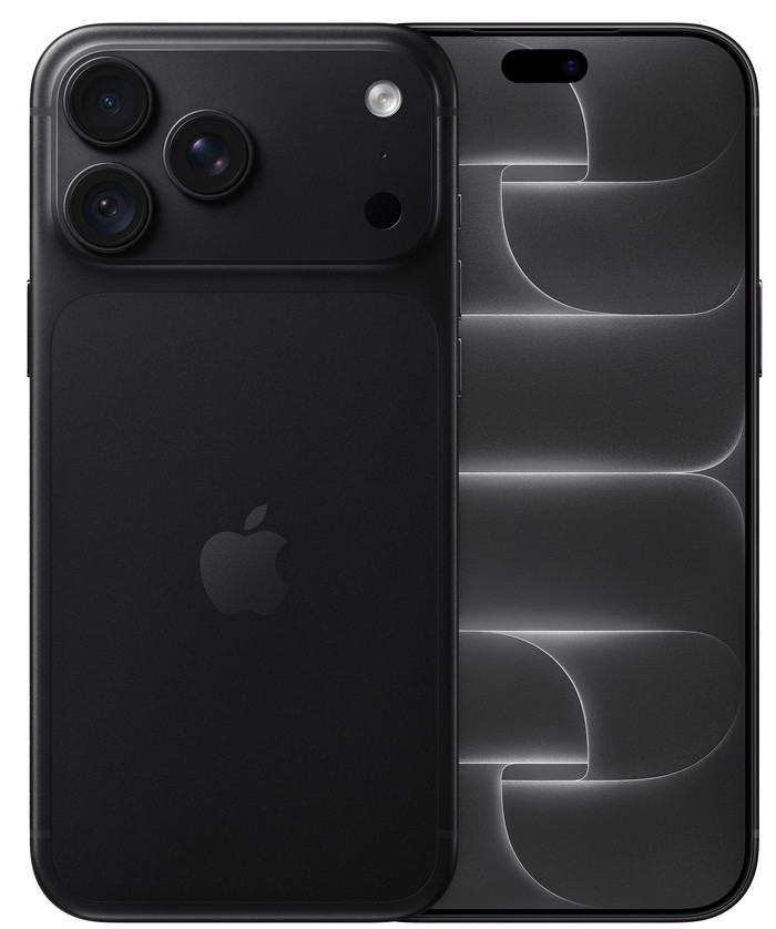 Apple iPhone 18 Pro Max 2TB Zwart voorkant