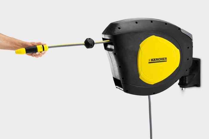 Karcher Automatische Slanghaspel CR 5.330 product in gebruik