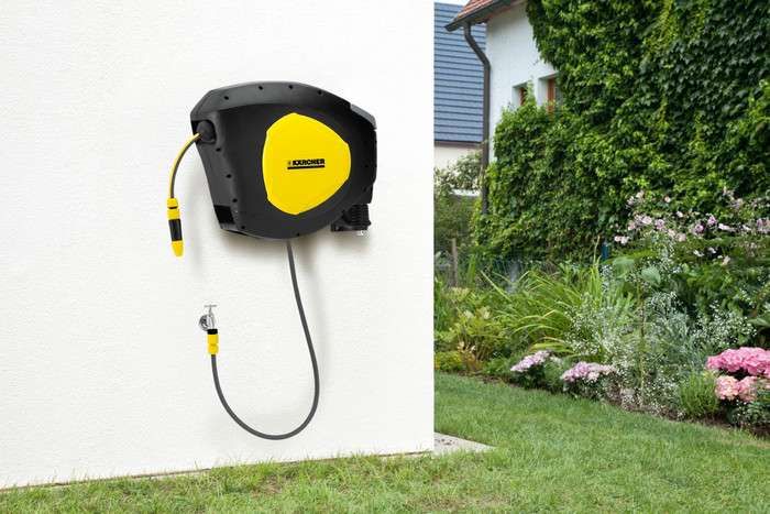 Karcher Automatische Slanghaspel CR 5.330 product in gebruik