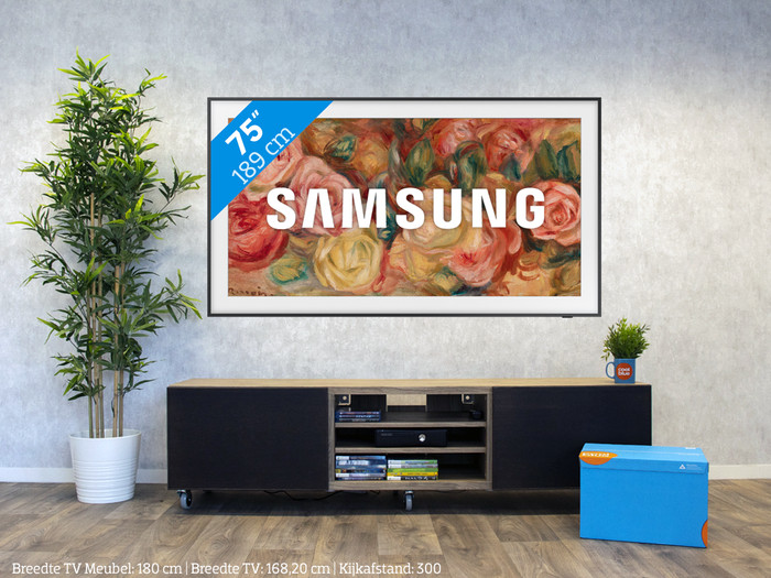 Samsung The Frame 75LS03D (2024) + Samsung HW-S801D Wit visual Coolblue 1