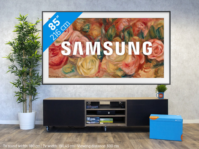 Samsung The Frame 85LS03D (2024) + Samsung HW-S801D White visual Coolblue 1