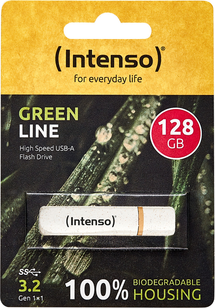 Intenso Green Line USB 3.2 128GB packaging