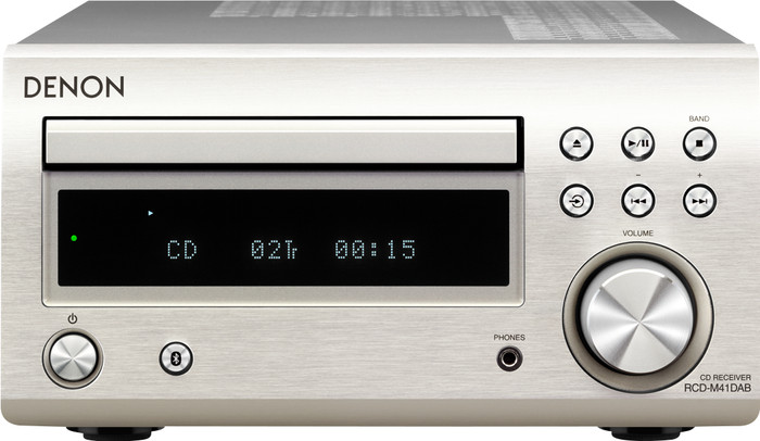 Denon D-M41DAB Silver front