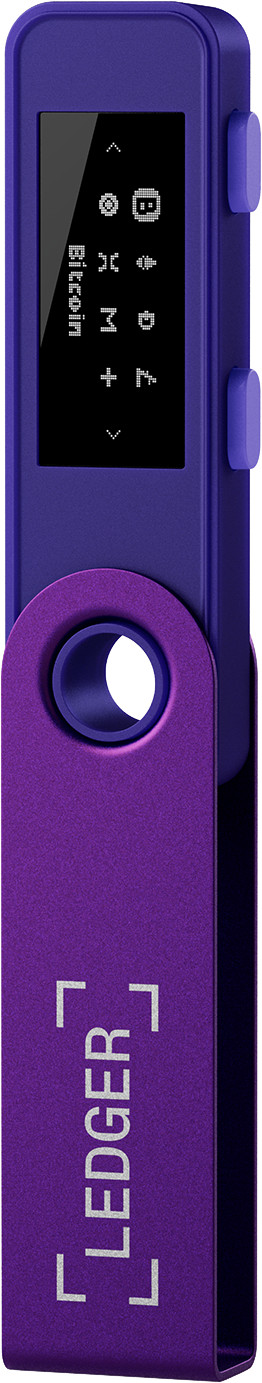 Ledger Nano S Plus Purple Amethyst voorkant
