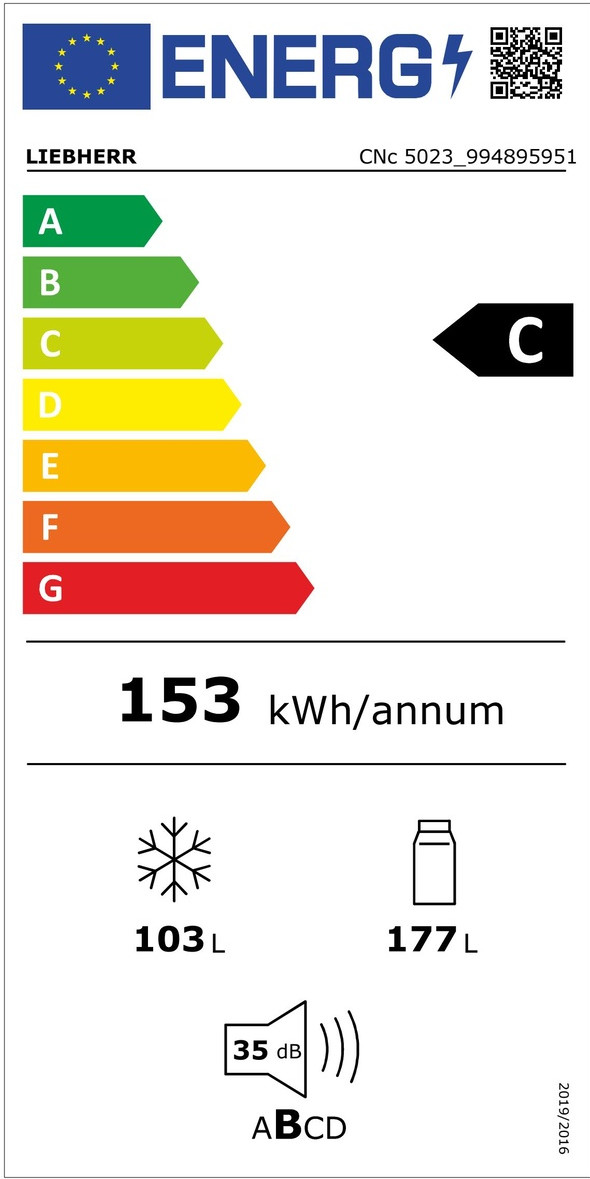 Liebherr CNc 5023-22 energy label