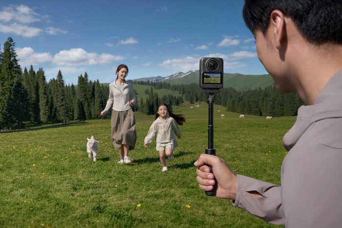 DJI Osmo 360 II Adventure Combo product in gebruik