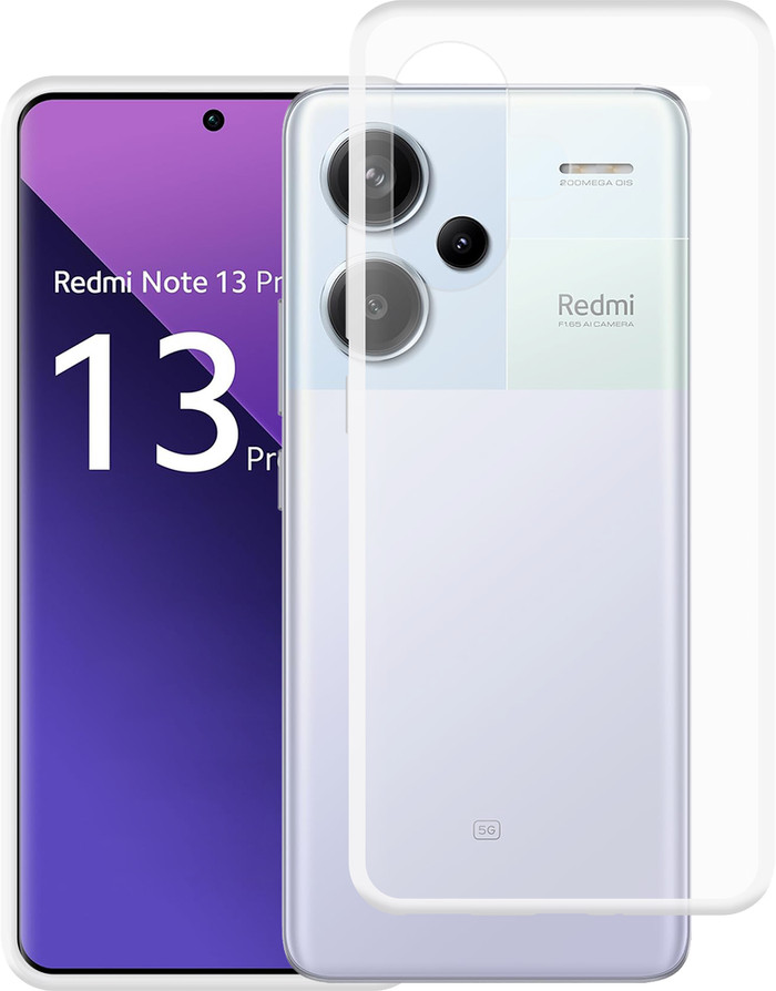 Just in Case Soft Design Xiaomi Redmi Note 13 Pro+ Back Cover Transparant samengesteld product
