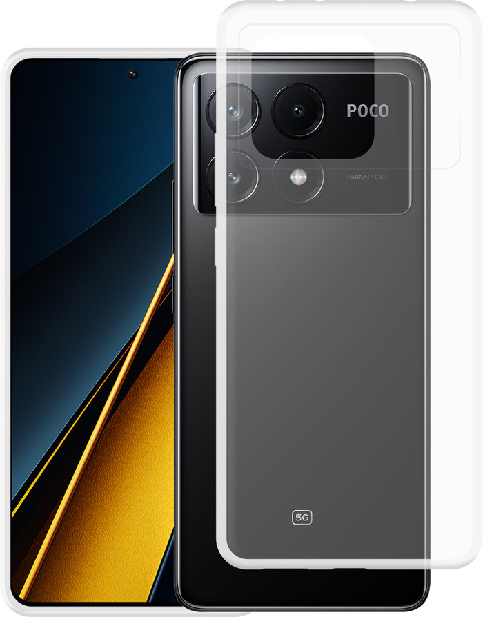 Just in Case Soft Design Xiaomi Poco X6 Pro Back Cover Transparent produit composé