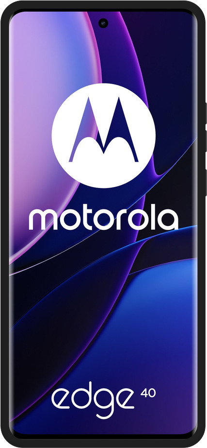 Just in Case Soft Design Motorola Edge 40 Back Cover Black front