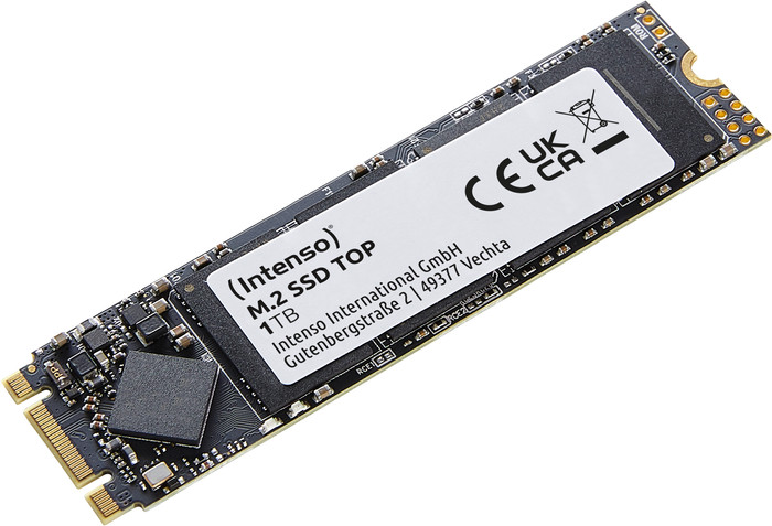 Intenso TOP 1TB M.2 SATA SSD linkerkant