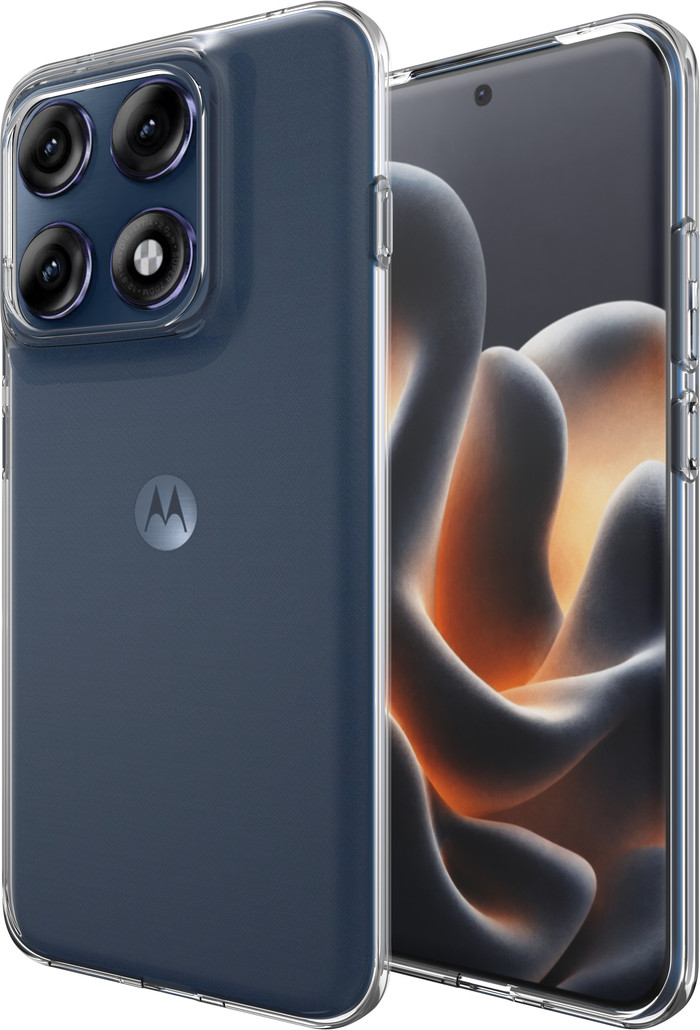 Just in Case Soft Design Motorola Edge 70 Pro Back Cover Transparant rechterkant