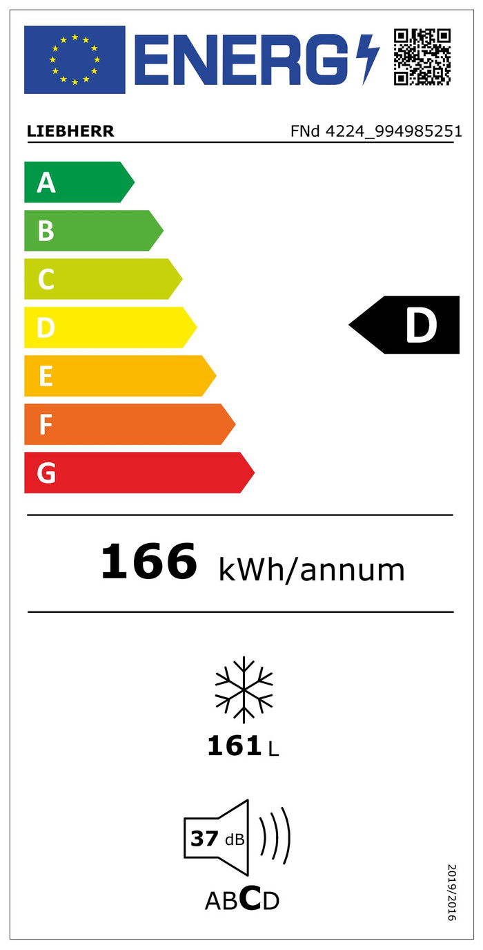 Liebherr FNd 4224-22 energielabel