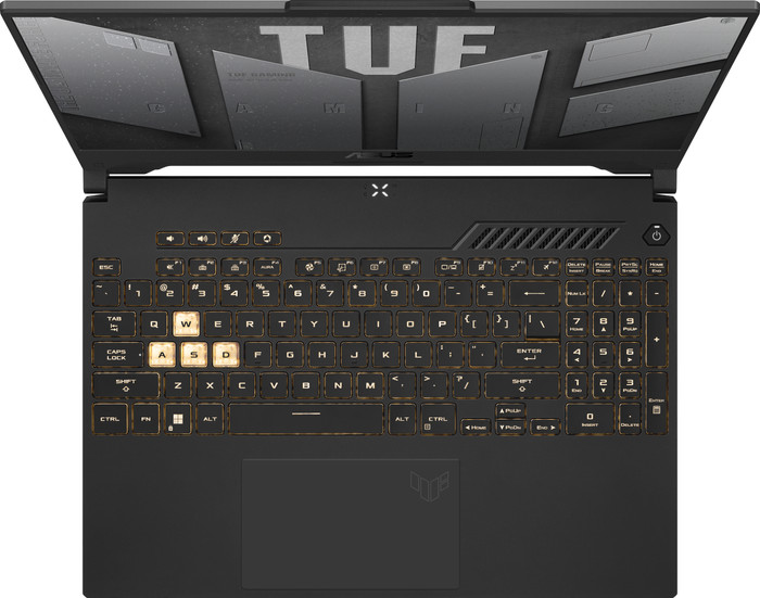 ASUS TUF Gaming F15 FX507VV-LP301W bovenkant
