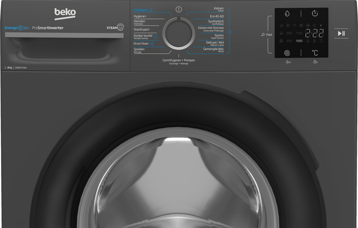 Beko BM3WFT3841A SteamCure detail