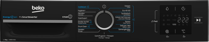 Beko BM3WFT3841B SteamCure detail