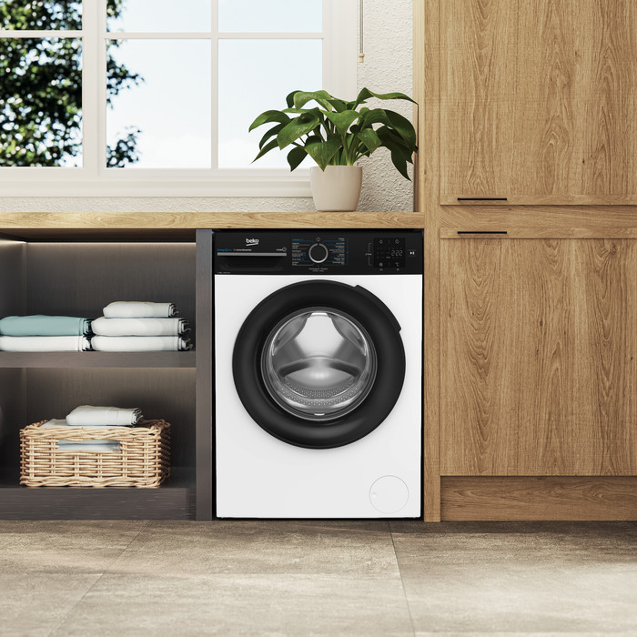 Beko BM3WFT3841B SteamCure product in gebruik
