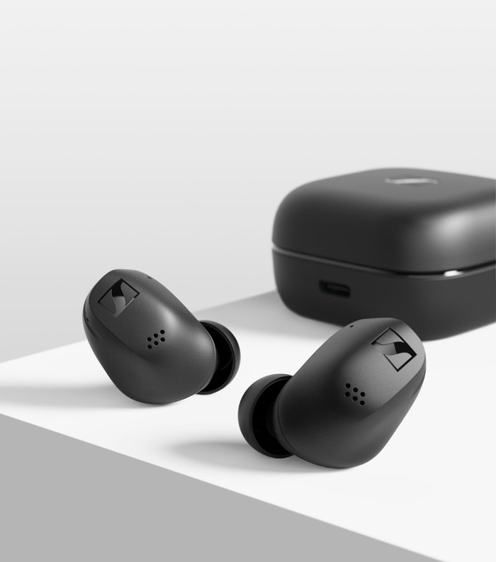 Sennheiser Accentum True Wireless Schwarz produkt in gebrauch