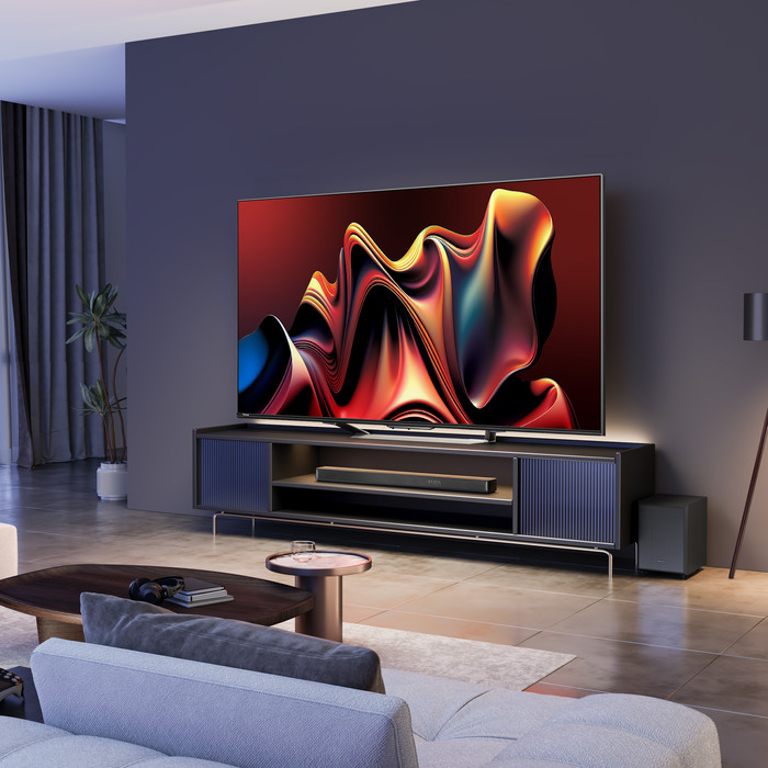 Hisense Mini-led 75U7NQ (2024) product in gebruik