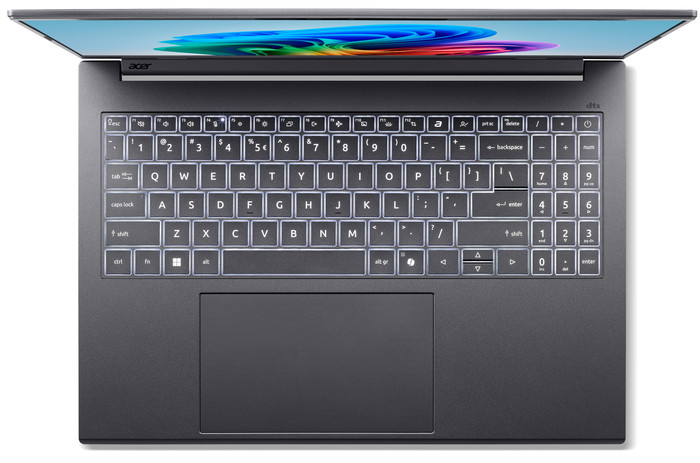 Acer Aspire 16 AI OLED A16-52M-776N bovenkant