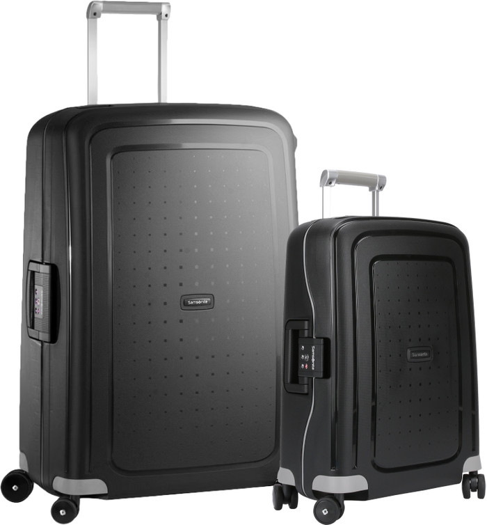 Samsonite S'cure Spinner 55 + 75 cm Black Kofferset Main Image
