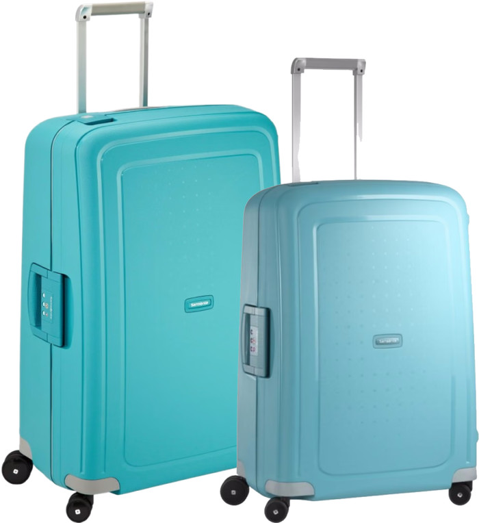 Kofferset Samsonite S'cure Spinner 69 + 75 cm Aqua Blue Main Image