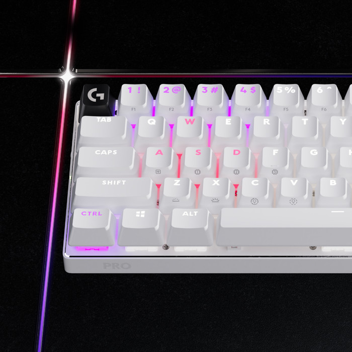 Logitech G PRO X 60 Mechanical Gaming Keyboard White AZERTY detail