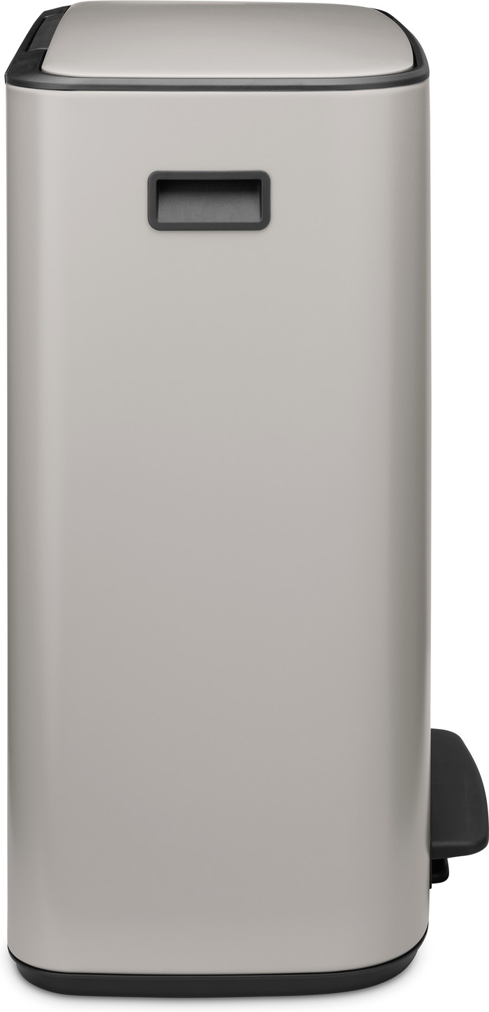 Brabantia Bo Pedal Bin 2 x 30 Liter Soft Grey rechterkant