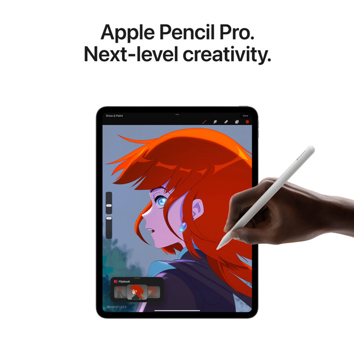 Apple iPad Pro (2024) 13 inch 512 GB Wifi + 5G Zilver + Apple Pencil Pro visual leverancier