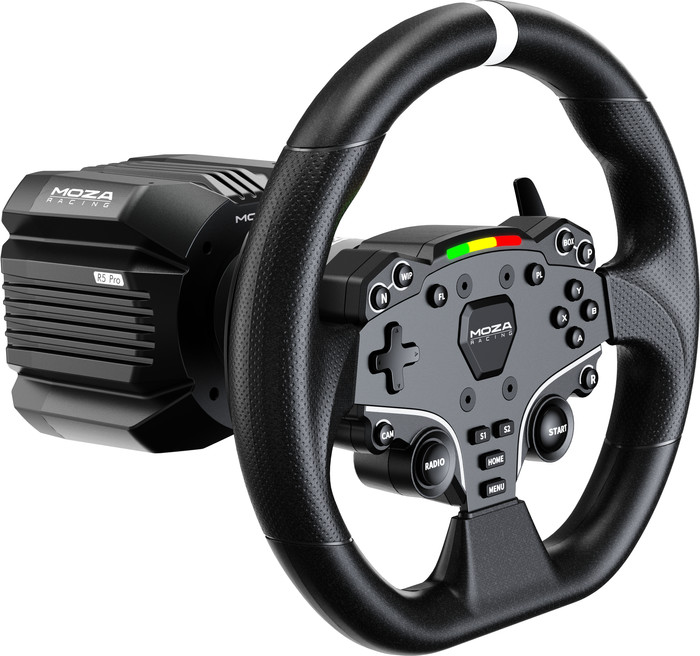 Moza R5 Pro Racestuur linkerkant