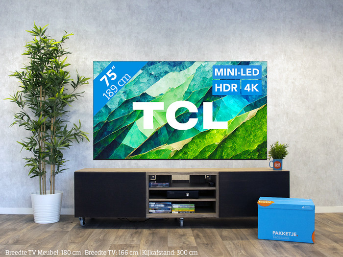 TCL QD Mini-led 75C81B (2024) visual Coolblue 1