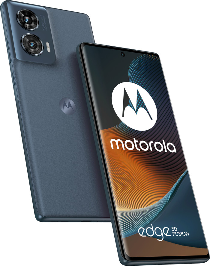 Motorola Edge 50 Fusion 256GB Donkerblauw 5G samengesteld product