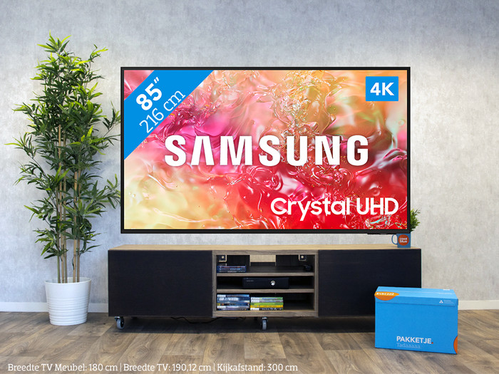 Samsung Crystal UHD 85DU7100 (2024) visual Coolblue 1