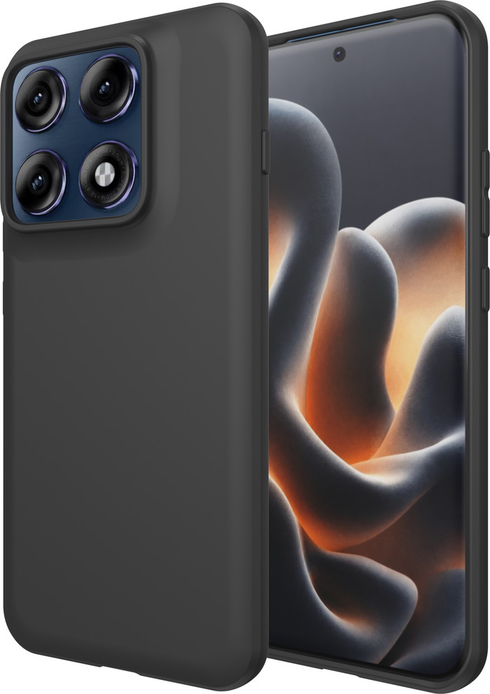 Just in Case Soft Design Motorola Edge 70 Pro Back Cover Zwart rechterkant