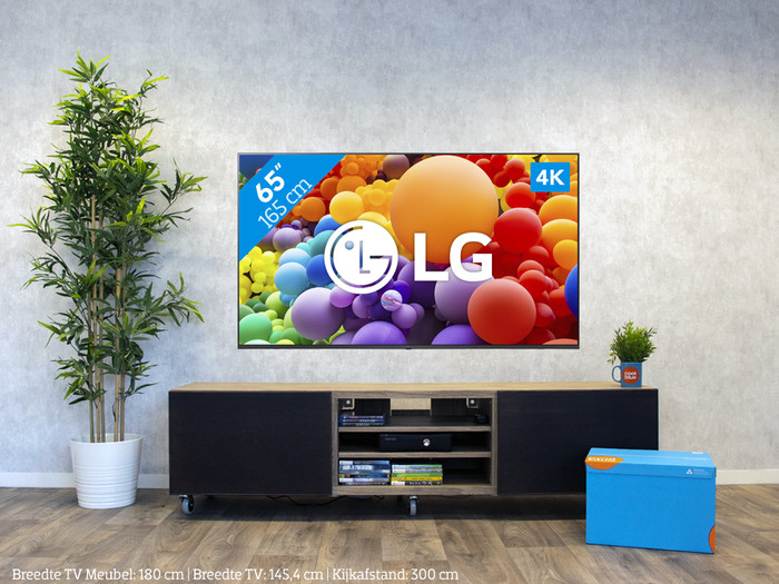 LG 65UR78006LK + Soundbar visual Coolblue 1