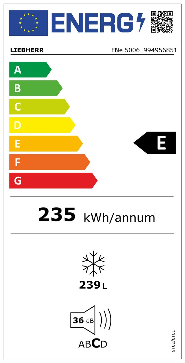 Liebherr FNe 5006-22 energielabel