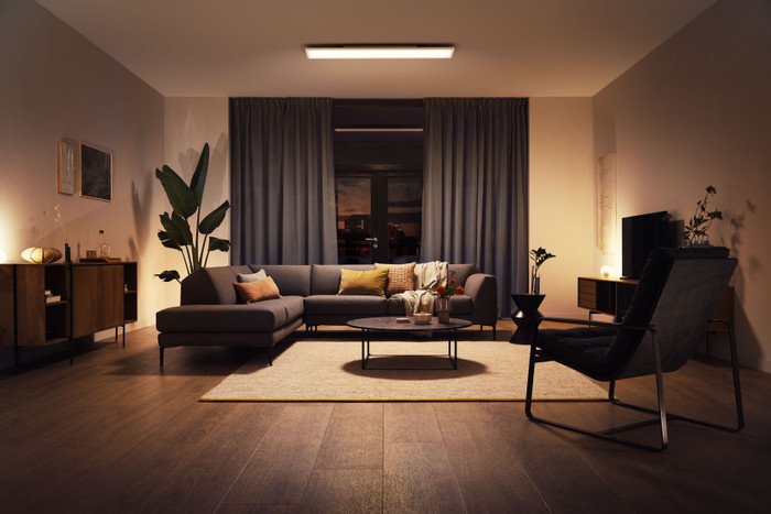 Philips Hue Aurelle plafondlamp White Ambiance rechthoekig voorkant