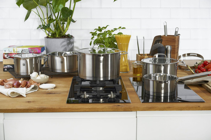 Demeyere Zwilling TrueFlow pannenset product in gebruik