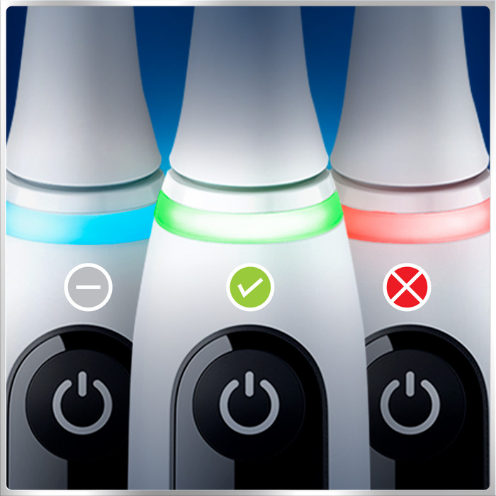 Oral-B iO Series 6N White + Extra iO Gentle Care Brush Attachment product in use