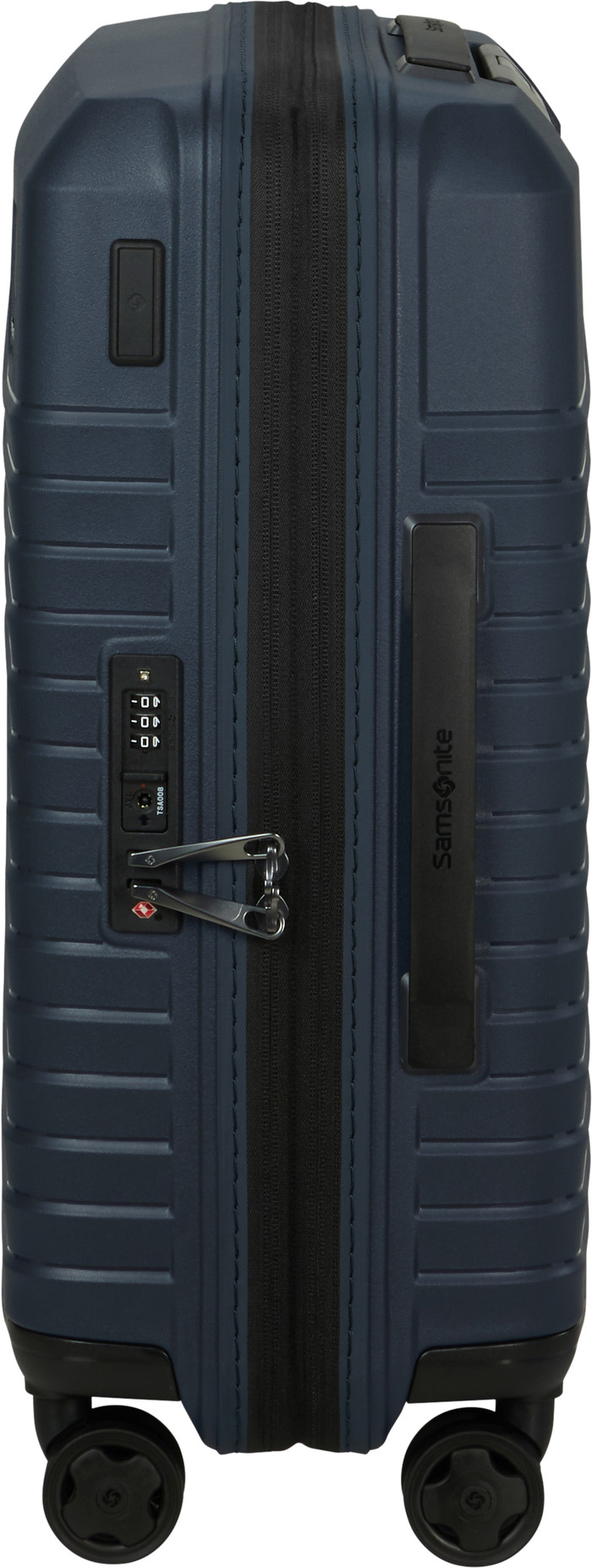Samsonite Intuo Expandable Spinner 55cm Blue Nights left side