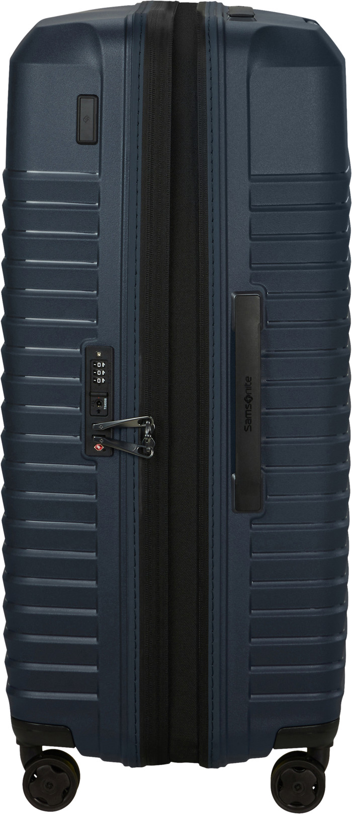 Samsonite Intuo Expandable Spinner 75cm Duo Pack Blue Nights left side