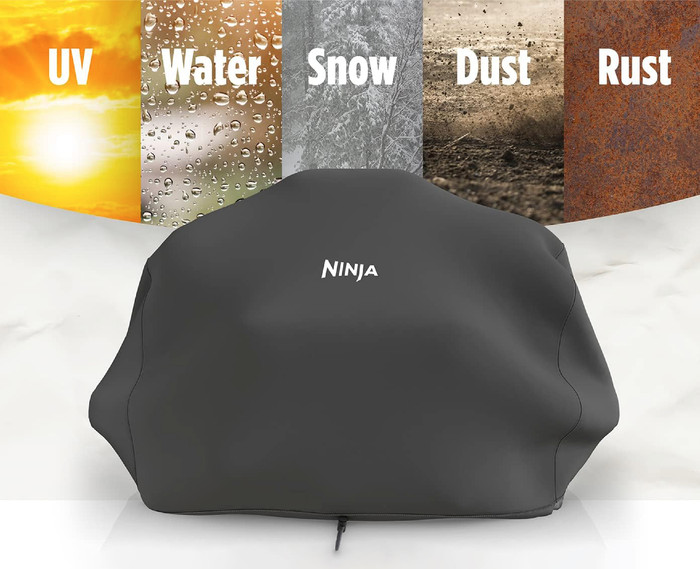 Ninja Woodfire Electric BBQ Grill and Smoker OG850EU Starter Pack product in use