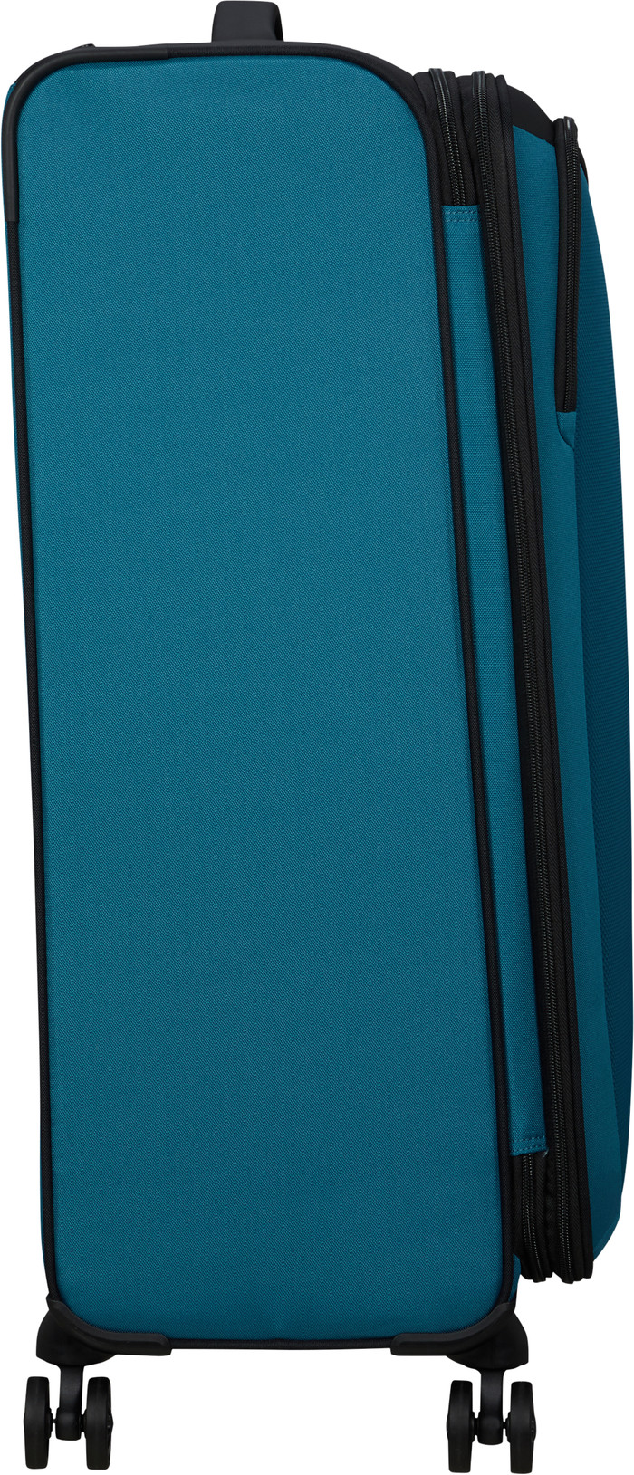 American Tourister Daring Dash Expandable Spinner 77cm Black/Blue left side