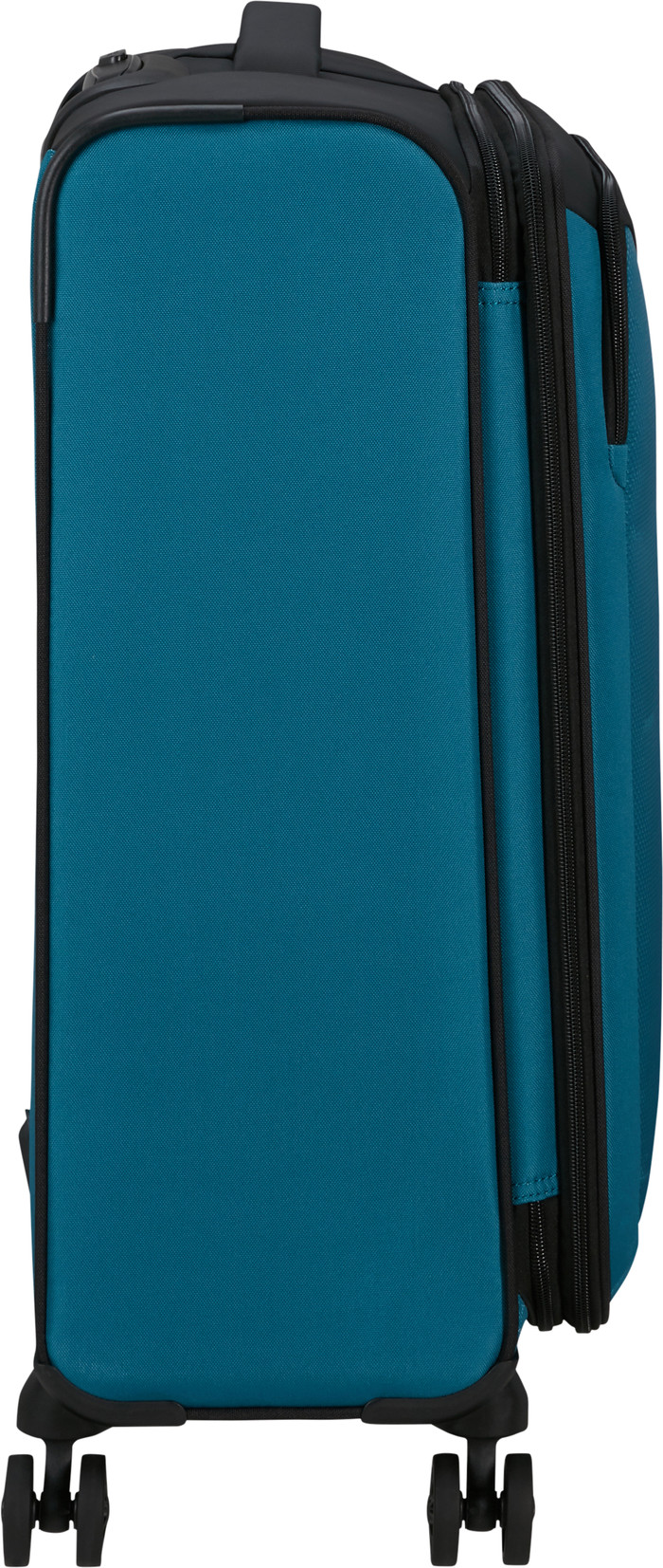 American Tourister Daring Dash Expandable Spinner 66cm Black/Blue left side