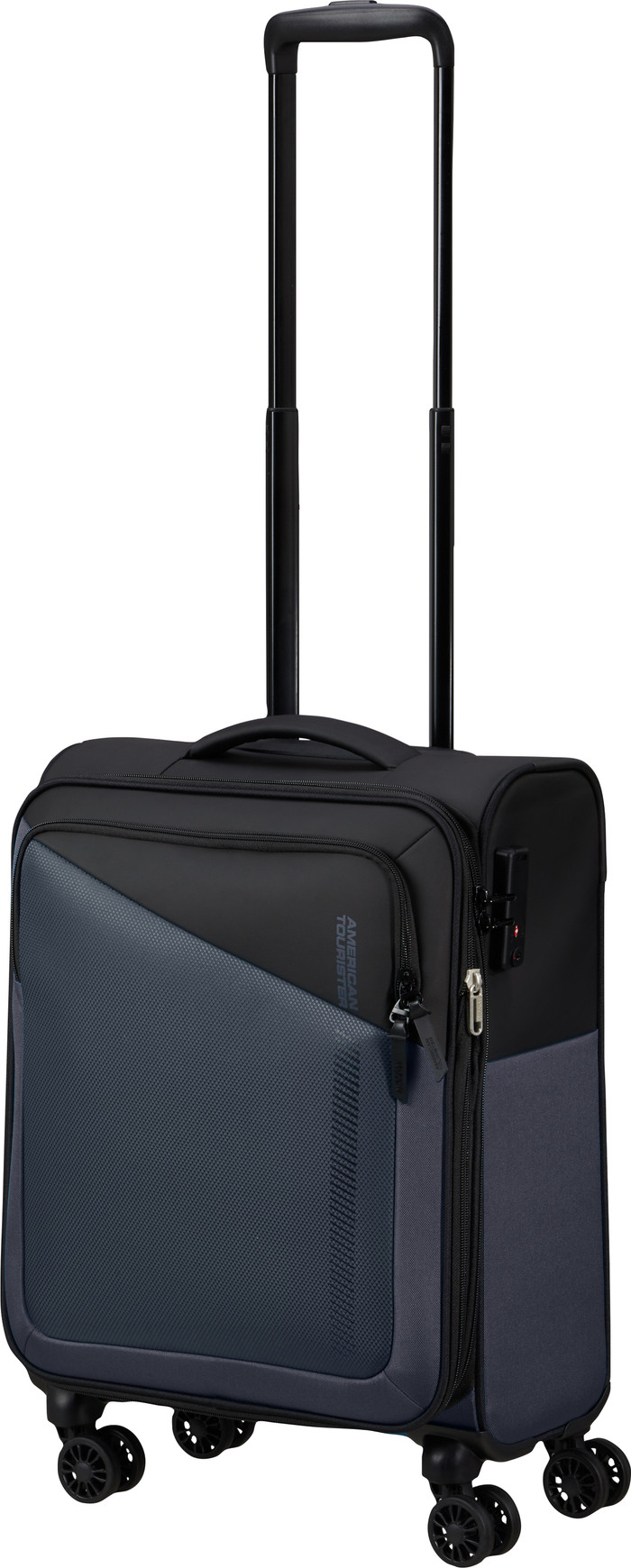 American Tourister Daring Dash Expandable Spinner 55cm Black/Grey front
