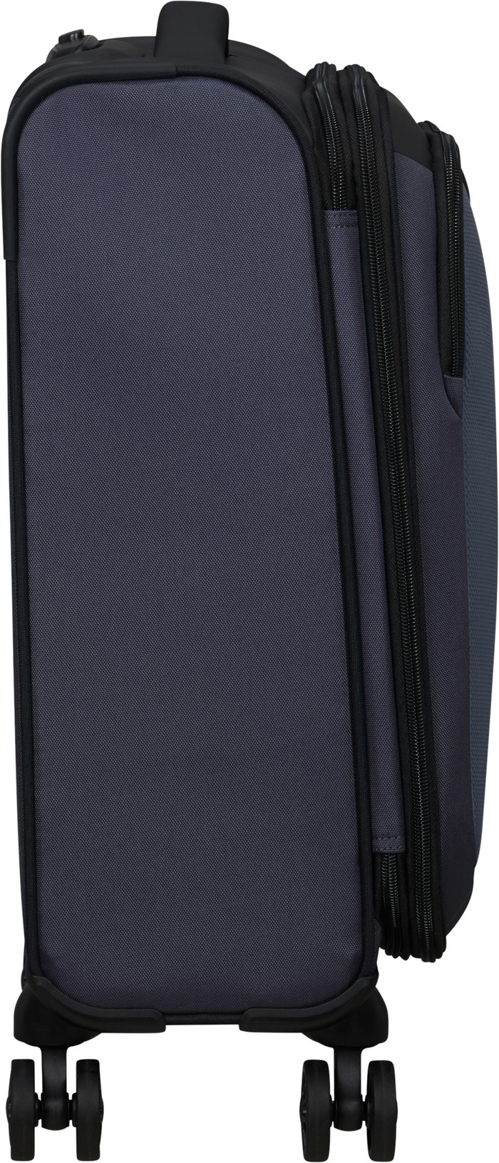 American Tourister Daring Dash Expandable Spinner 55cm Black/Grey right side
