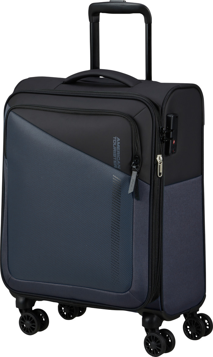 American Tourister Daring Dash Expandable Spinner 55cm Black/Grey front