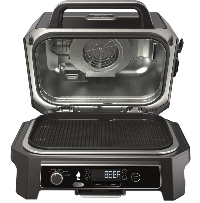 Ninja Woodfire Electric BBQ Grill and Smoker OG850EU inside