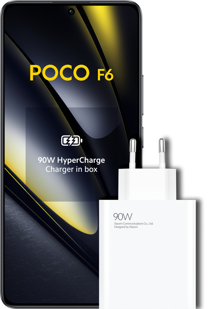 POCO F6 512GB Zwart 5G voorkant